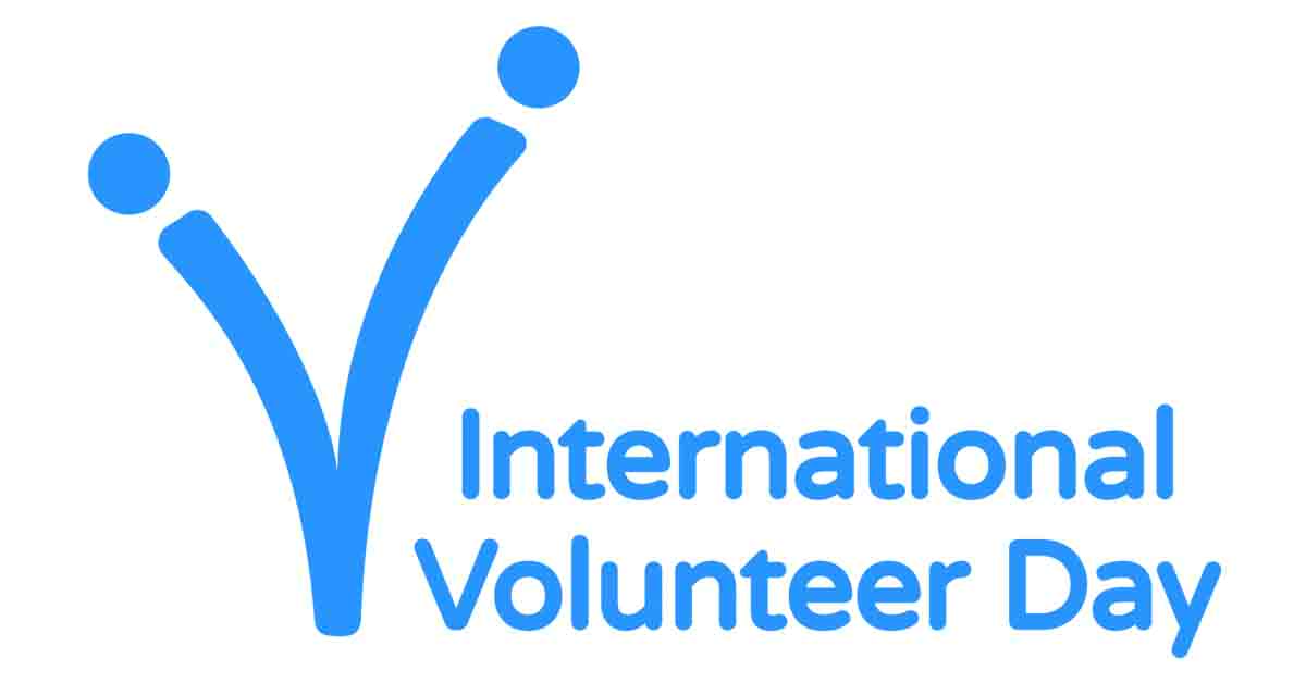 Logo that reads International Volunteer Day