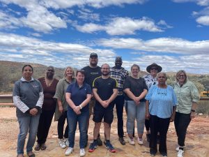 Image of the Lutheran Care Northern Territory team standing outside as a group