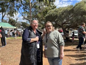 Jo and Kerry at the Family Zone Fun Day.