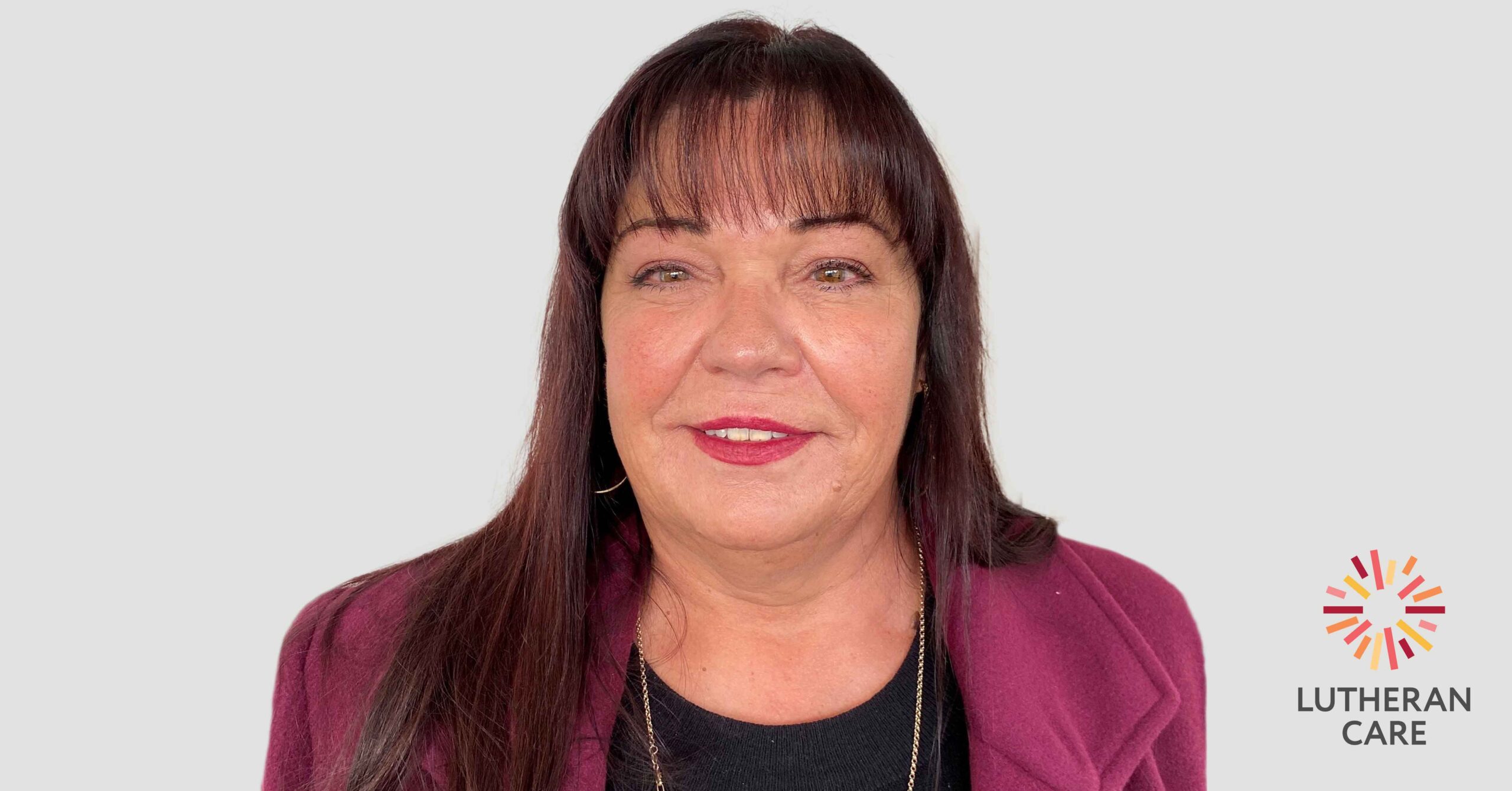 Image of Charmayne Fleming. The Lutheran Care logo appears in the bottom right hand corner.