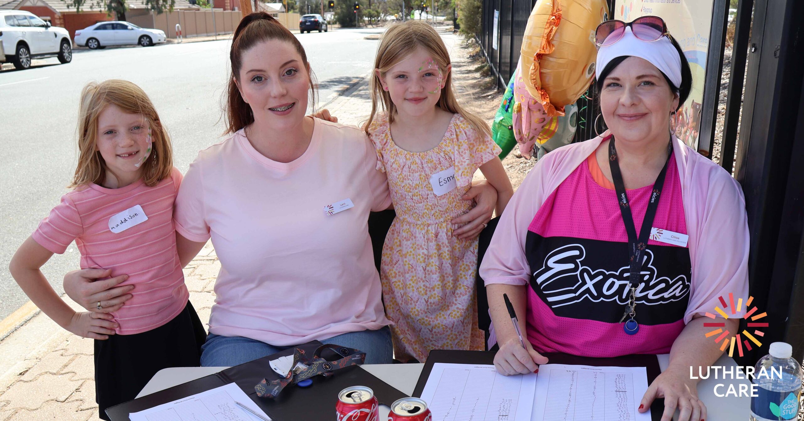 Attendees at last year's Family Fun Day with staff.